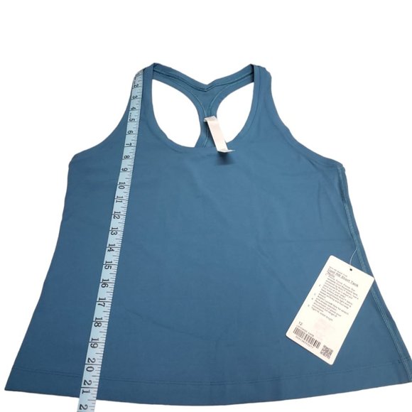 Lululemon Women's Capture Blue Cool Racerback Short Tank Top Nulu - Picture 4 of 6